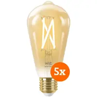 WiZ Connected WiZ Smart Filament lamp Edison 5-pack - Warm tot Koelwit Licht - E27