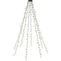 Mtp Products Goobay 200 LED boommantel met ring - met timer en geheugenfunctie, 8 lichtstanden, 24 V buitentransf