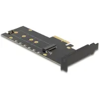DeLOCK PCI Express x4 Card to 1 x internal NVMe M.2 Key M with heat sink and RGB LED illumination - Low Profile Form Factor