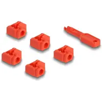 DeLOCK 20928 RJ45 Port Blocker Set für RJ45 Buchse 10 Stück