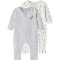 Name it Nachtkledij kaki / pastellila / rosa / offwhite