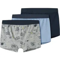 Name It Kids Onderbroek crème / navy / hemelsblauw / grijs