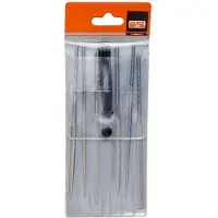 Bahco Set Naaldvijlen Gladde Snede Zonder Handvat 140 Mm 6 Eenheden