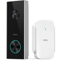 Aosu Video Doorbell Ultra - 5MP HD Video Deurbel met AOSUBase - 3 Bewegingsdetectie - Google & Alexa