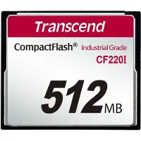 Transcend CF220I Industriële temperatuurbestendige - Flash-geheugenkaart - 512 MB - CompactFlash