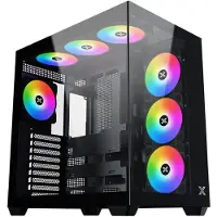 Xigmatek PC-behuizing - XIGMATEK - Aqua V AIR - Cube - ATX - Gehard glas - ARGB - Zwart