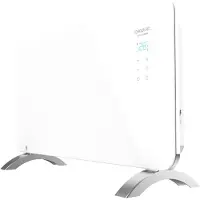 Cecotec 05319, elektrische convectorverwarmer, IP24, voor binnen gebruik, geschikt voor hal, wandmontage, wit, met glas