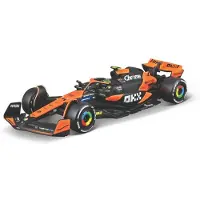 Bburago Véhicule F1 McLaren MCL38 Miami 2024 Norris avec casque