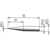 Ersa 842 UD Soldeerpunt Potloodvorm, verlengd Grootte soldeerpunt 0.4 mm Inhoud: 1 stuk(s)
