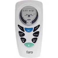 Faro afstandbed-kit deluxe voor plafondventilatoren FERNBEDIENUNG, wit / opaal, Kunststof, Design