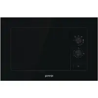 Gorenje BM171EG1B zwarte combi-oven met magnetron, 700W, 17 liter, grillfunctie 1000W, afmetingen 38,2 x 59,5 cm
