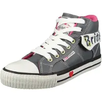 BK - Roco Dames Sneakers Hoog - Maat 39 - Grijs - Vrouwen Schoenen