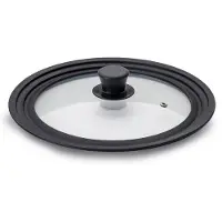 Ibili - Deksel - Glas - Met siliconen rand - 24-26-28 cm