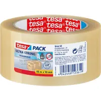 TESA Verpakkingstape Laag Geluidsniveau tesapack Ultra Strong Transparant 50 mm (B) x 66 m (L) PVC (Polyvinylchloride)