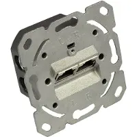GOOD CONNECTIONS Premium CAT6a Gigabit netwerk inbouw wandcontactdoos met 2 RJ45 poorten - afgeschermd