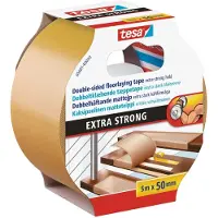 TESA Verlegeband EXTRA STRONG, doppelseitiges Klebeband zum Verlegen von Teppich und PVC-Belag