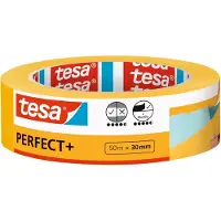 TESA Perfect+ 56537-00000-00 Schilderstape Geel (l x b) 50 m x 30 mm 1 stuk(s)