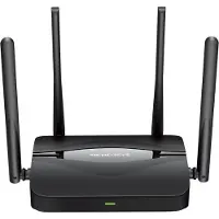 Mercusys MR25BE, Wi-Fi 7 (802.11be), dual-band (2,4 GHz/5 GHz), Ethernet/LAN, zwart, router voor op tafel