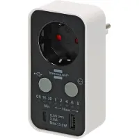 Brennenstuhl Tijdschakelaar | USB-A / USB-C | Geschikt voor binnen |