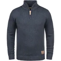 !Solid Trui 'Petro' donkerblauw