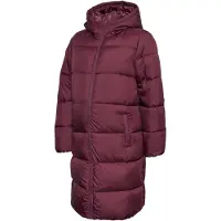 Mamalicious zwangerschaps winterjas burgundy Rood Dames Polyester Capuchon - maat XL