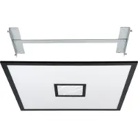 Eglo Zwarte led plafonnière Bordonara 60x60