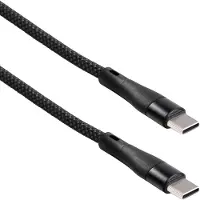 MaxTrack C532-2L USB-kabel USB 2.0 USB-C stekker 2 m Zwart Spiraalkabel, Vergulde steekcontacten