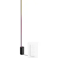 Philips Hue Gradient Signe White and Color vloerlamp zwart + dimmer
