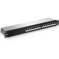 Trendnet Patchpanel - 16-POORT - CAT6A - Geëmballeerd - Ethernet - Zwart