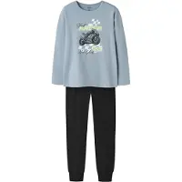 Name It Kids Nachtkledij duifblauw / lichtgroen / zwart / wit