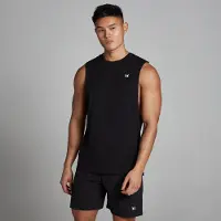 MP Rest Day hemd met diep uitgesneden armsgaten - Zwart - XS