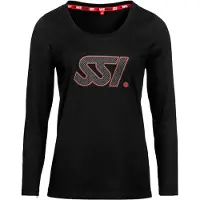 Ssi Logo Woman Long Sleeve T-shirt Zwart L Vrouw