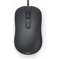 Hama CM-200 - Optische bedraade muis - 4 knoppen - Stil - Zwart