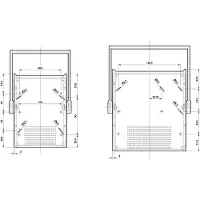 TEKO AUS 55.5 Tafelbehuizing (l x b x h) 198 x 178 x 108 mm Polystereen (EPS), Aluminium Lichtgrijs 1 stuk(s)