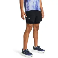 Under Armour Korte broeken UA LAUNCH 5 2-IN-1 SHORTS-BLK 1382640-001 | Maat: 3XL