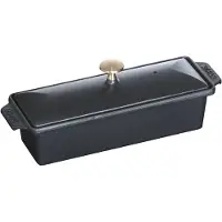 Staub Rechthoekige terrine 30 x 11 cm - zwart 1,45 l