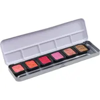 Finetec Parelmoer aquarelverf set Warm | 6 kleuren