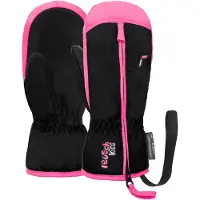 Reusch Want Kids Ben Mitten Black / Knockout Pink-4 - 5 jaar
