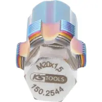 Ks Tools 150.2544 150.2544 Schroefdraad natapper Metrisch M20 x 1.5 Speciaal gereedschapsstaal 1 stuk(s)