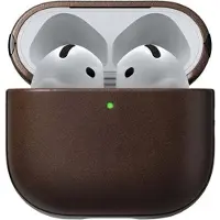 Nomad Modern Leather AirPods 4 Hoesje Bruin