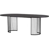 Venture Home Hamneskär eetkamertafel 110x220cm zwart.