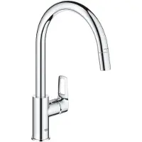 GROHE GroheBauLoopkeukenmengkraan c-uitloop uittrekbare mousseur 30543000