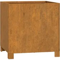 vidaXL Plantenbak met poten roestig 40x40x40 cm cortenstaal