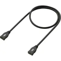 Speaka Professional SP-1793612 HDMI-kabel HDMI Verlengkabel HDMI-A-bus, HDMI-A-bus 1.00 m Zwart 4K UHD, Audio Return Ch