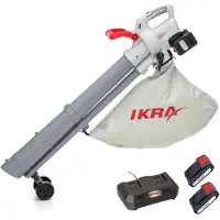 Ikra accu 3-in-1 bladblazer/-zuiger/-versnipperaar IALS 2-20 met 2 accu’s & dubbele snellader