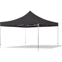 TOOLPORT 4x4 m Easy up partytent, PROFESSIONAL alu 40mm, zwart
