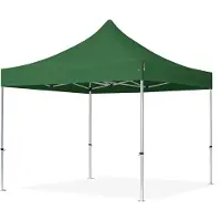 TOOLPORT 3x3 m Easy up partytent, PROFESSIONAL alu 40mm, donkergroen