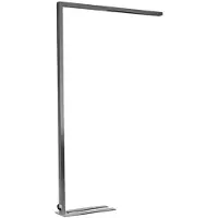 Arcchio Vloerlamp Jolinda, dimbaar, alu / grijs / zink, Werkkamer / Kantoor, Aluminium, Modern
