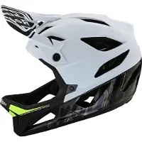 Troy Lee Designs Stage Signature Volgelaatshelm Wit || Maat: XL-XXL (60-62 cm)