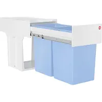 Hailo Tandem Anti Bacterie afvalsysteem vanaf kastbreedte 40cm 30 Liter 3666661